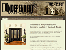 Tablet Screenshot of independentdoortx.com